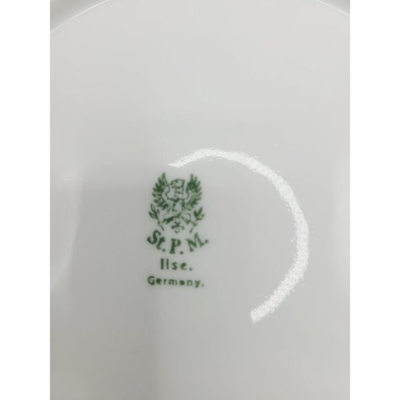 Antique 1920-1933 Stanowitz Striegau Rose Porcelain Salad Plates Set Of 5 - Picture 10 of 12